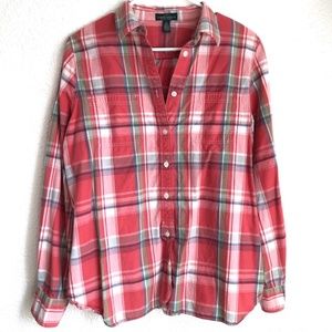Ralph Lauren LRL Lauren Jeans Co. Plaid Top